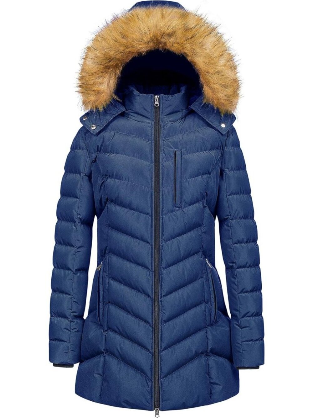Cozy Waterproof Hooded Winter Puffer Coat - Warm Long Parka for Women